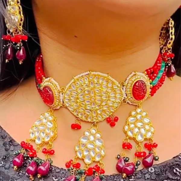 Kundan partywear Necklace set for women