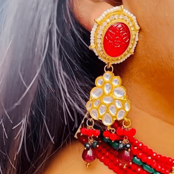 Kundan partywear Necklace set for women