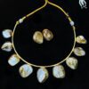 mother of pearl choker necklace set