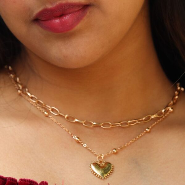 Two Layered Gold chain Pendant