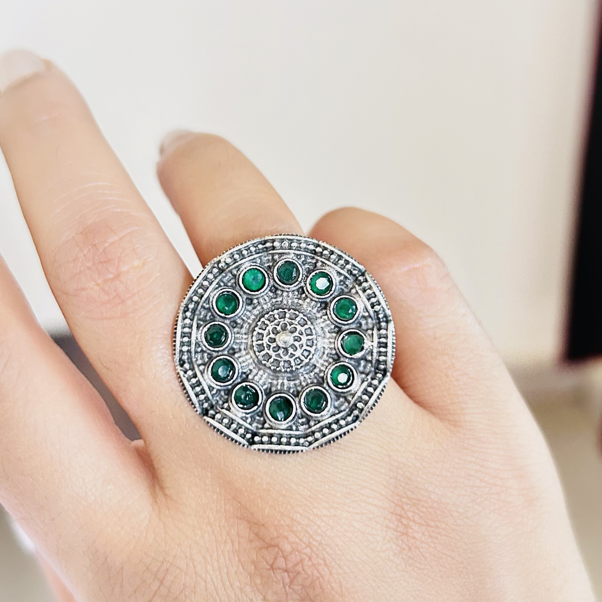 An antique green tourmaline and diamond dress ring – Vintage Tom Antique  Jewellery