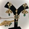 gold necklace set earrings