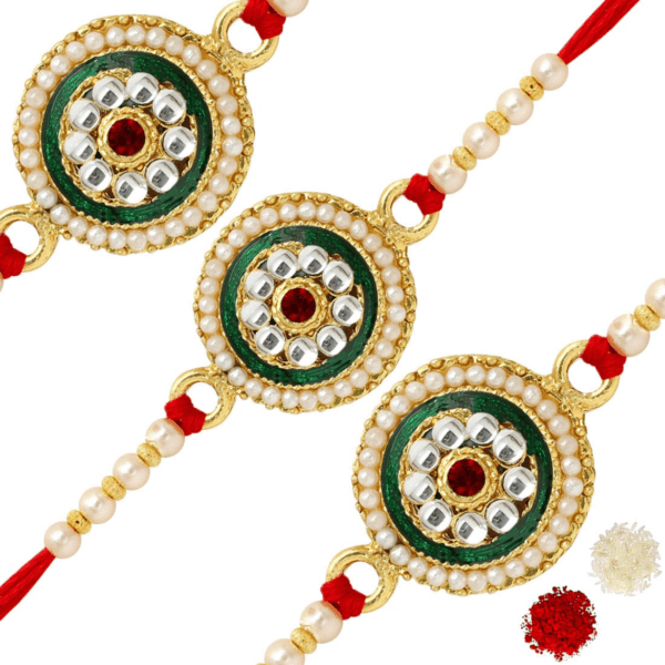 Pearl rakhi pack of 3