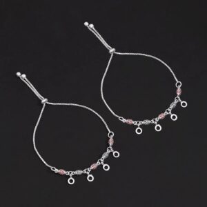 Silver Anklets For Girls