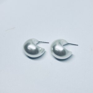 Curvy pearl earrings online under 100