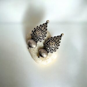 Designer Oxidised Push Back Earrings