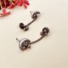 oxidised chain ear cuffs for women with jhumki traditional boho earrings for festive look