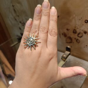 Anti Tarnish Sun Design Ring for Women – Bold Statement Everyday Wear