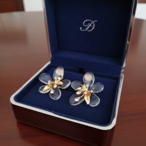Anti Tarnish  Floral Earrings for Women – Elegant Lightweight Party Wear